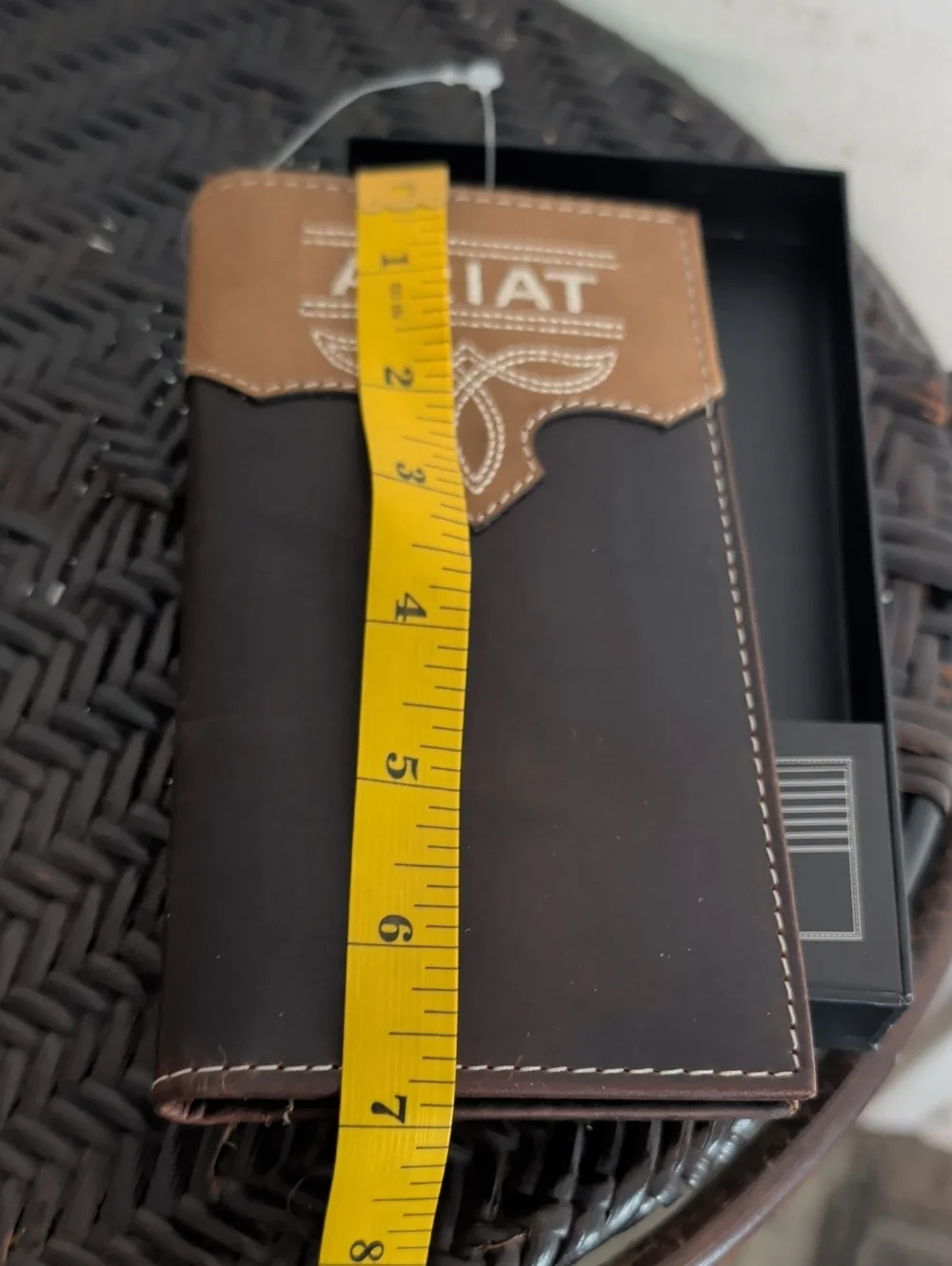 Ariat Top Grain Leather Rodeo Wallet /Checkbook NIB